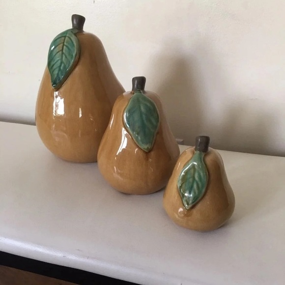 Ceramic Pears (Set of 3) - IMAX - Picture 6 of 11